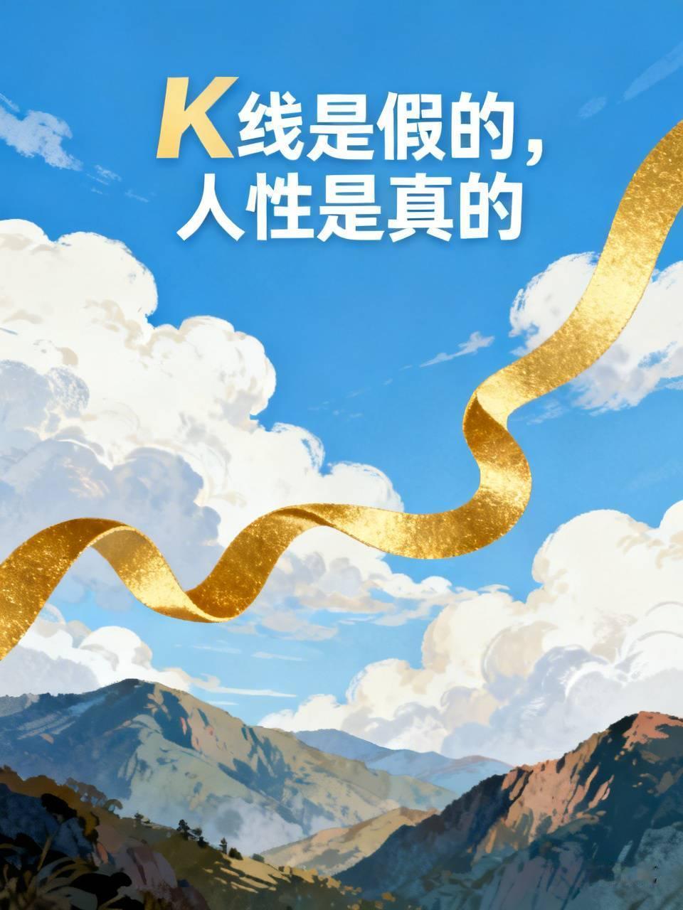 K线是假的，人性是真的。我早就把亲戚朋友圈子“断舍离”了。不是冷血，是活明白
