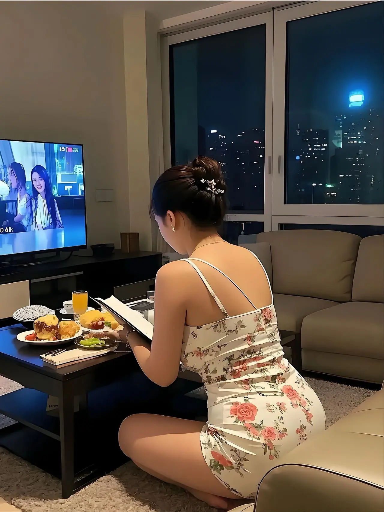 嫂子做好菜，就等我回家吃饭了
