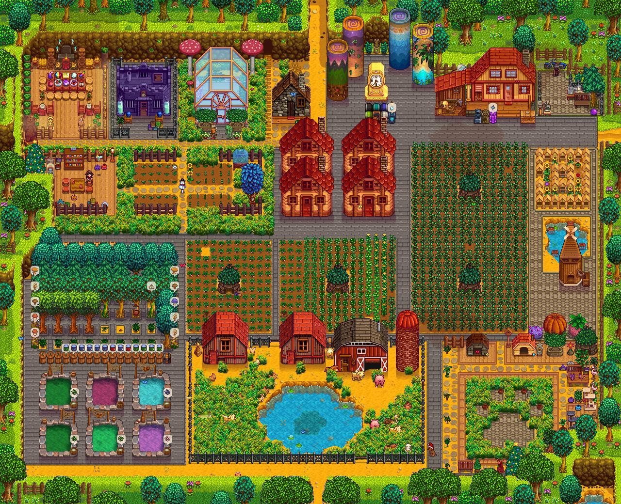 星露谷布局，整了七八个小时