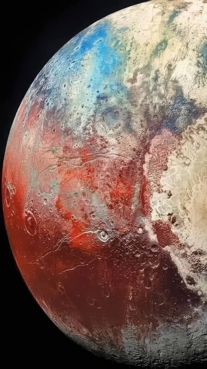 新视野号探测器拍摄到的冥王星最清晰的图像。​​​