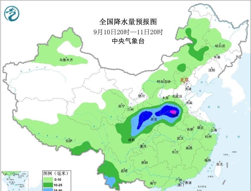 11-12号陕西河南山东的强降雨过程还是有变数的，近几报数值对降雨范围的南调趋势