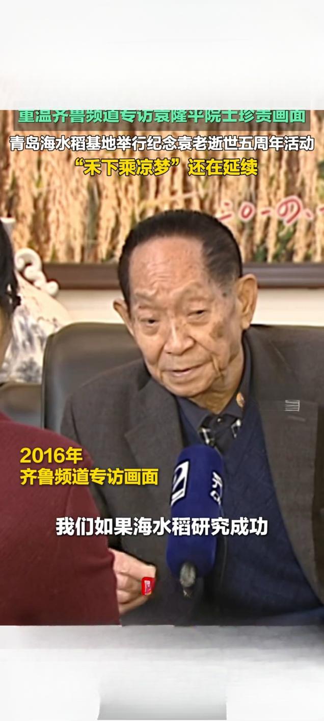 禾下乘凉梦永续齐鲁频道重温袁隆平院士珍贵影像近日，山东广播电视台齐鲁频道