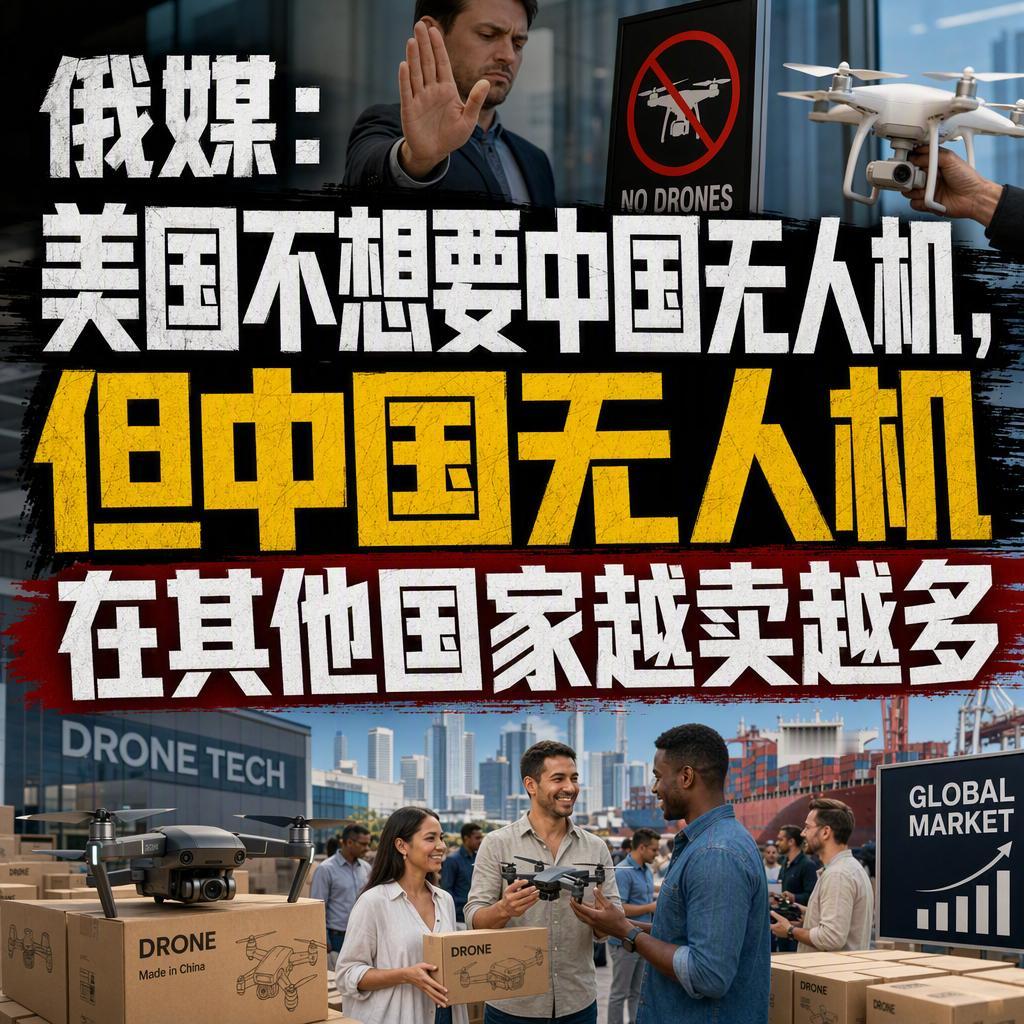 很多人以为，美国把中国无人机拦在门外，中国无人机就会卖不动了。但今年的数据狠狠
