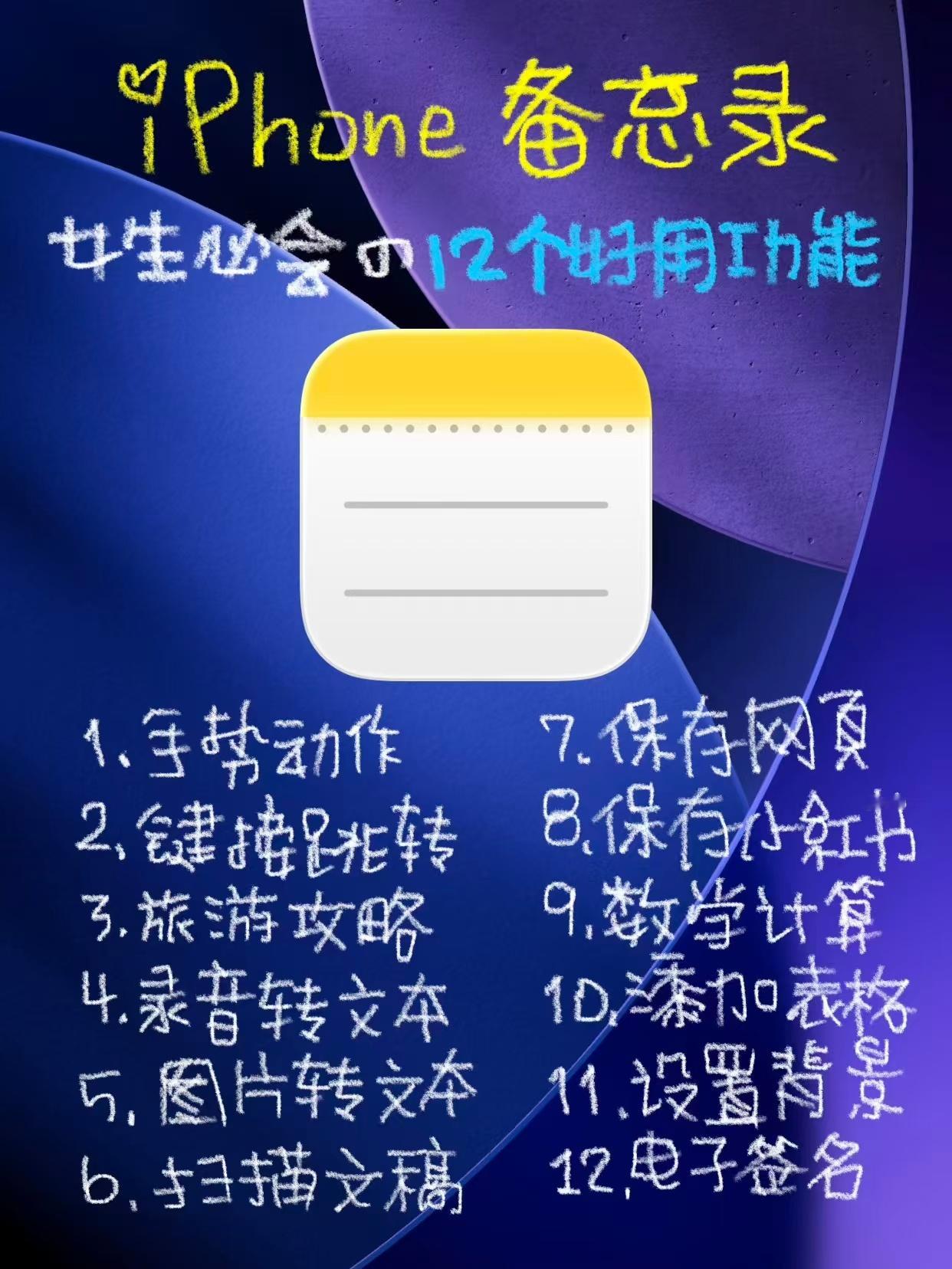 iPhone备忘录的7个神仙功能我自己用的比较多的是扫描仪：长按就能扫文稿，自动