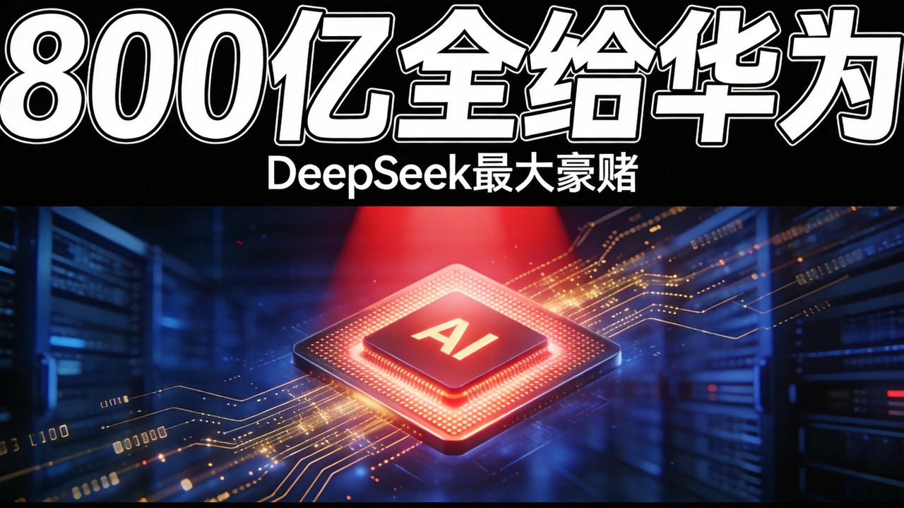DeepSeek这800亿，钱基本是替华为准备的。据彭博社等多方报道，