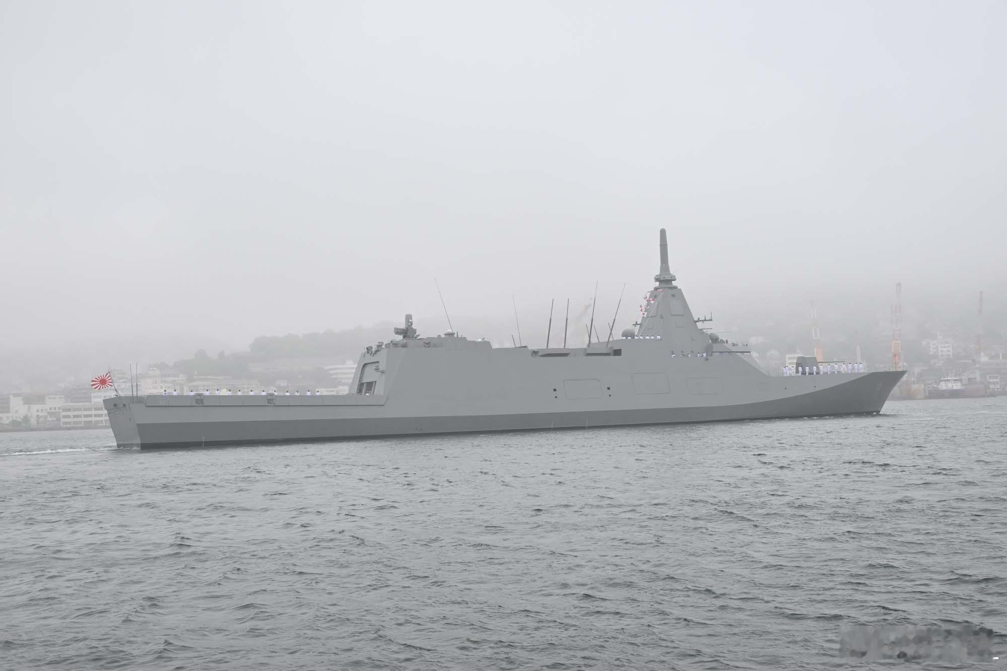 FFM-9“名取”号护卫舰交付仪式21日在三菱重工长崎造船厂举行。此舰为最上级九