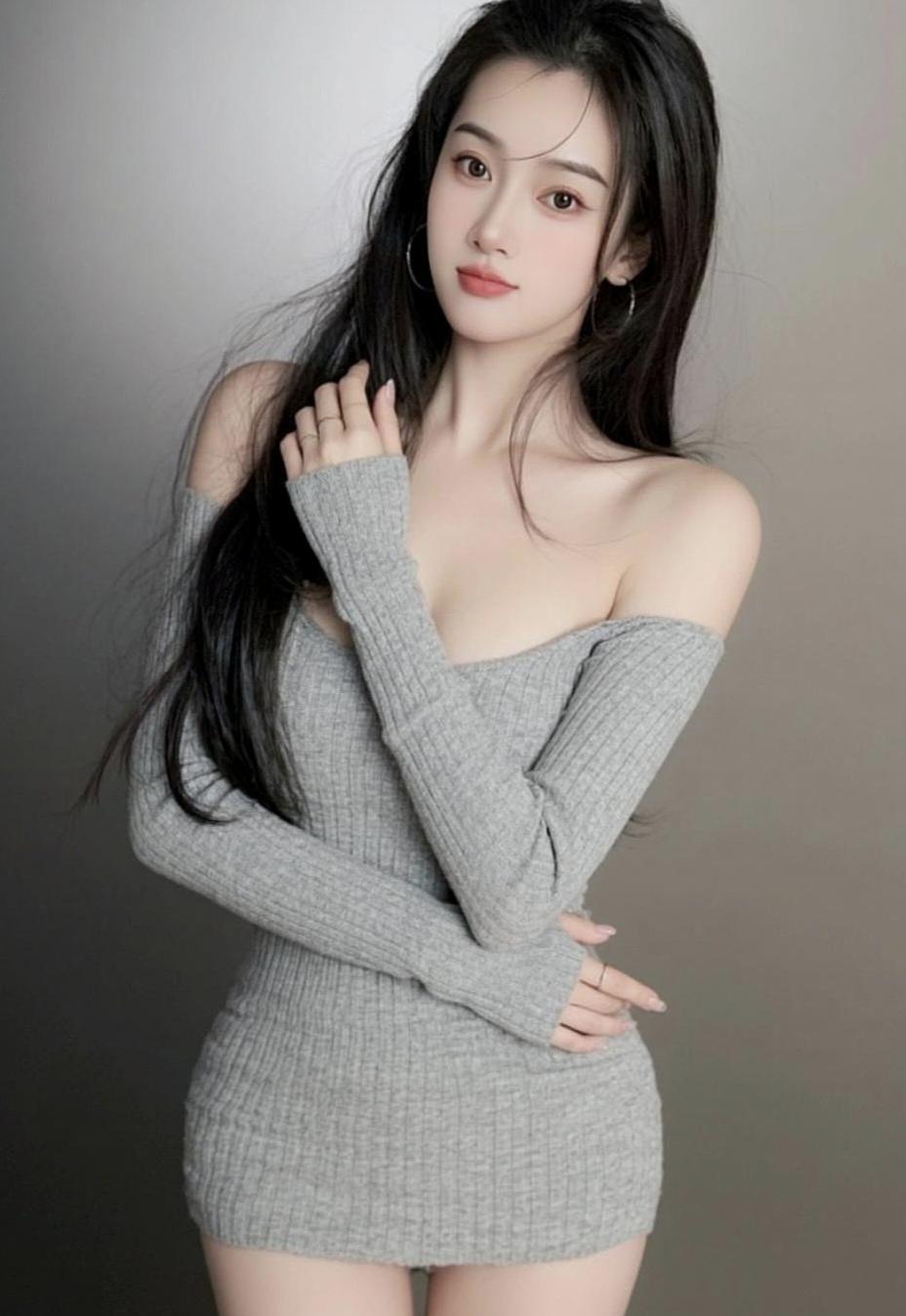 喜欢就关注我吧女神漂亮连衣裙时尚穿搭美女写真