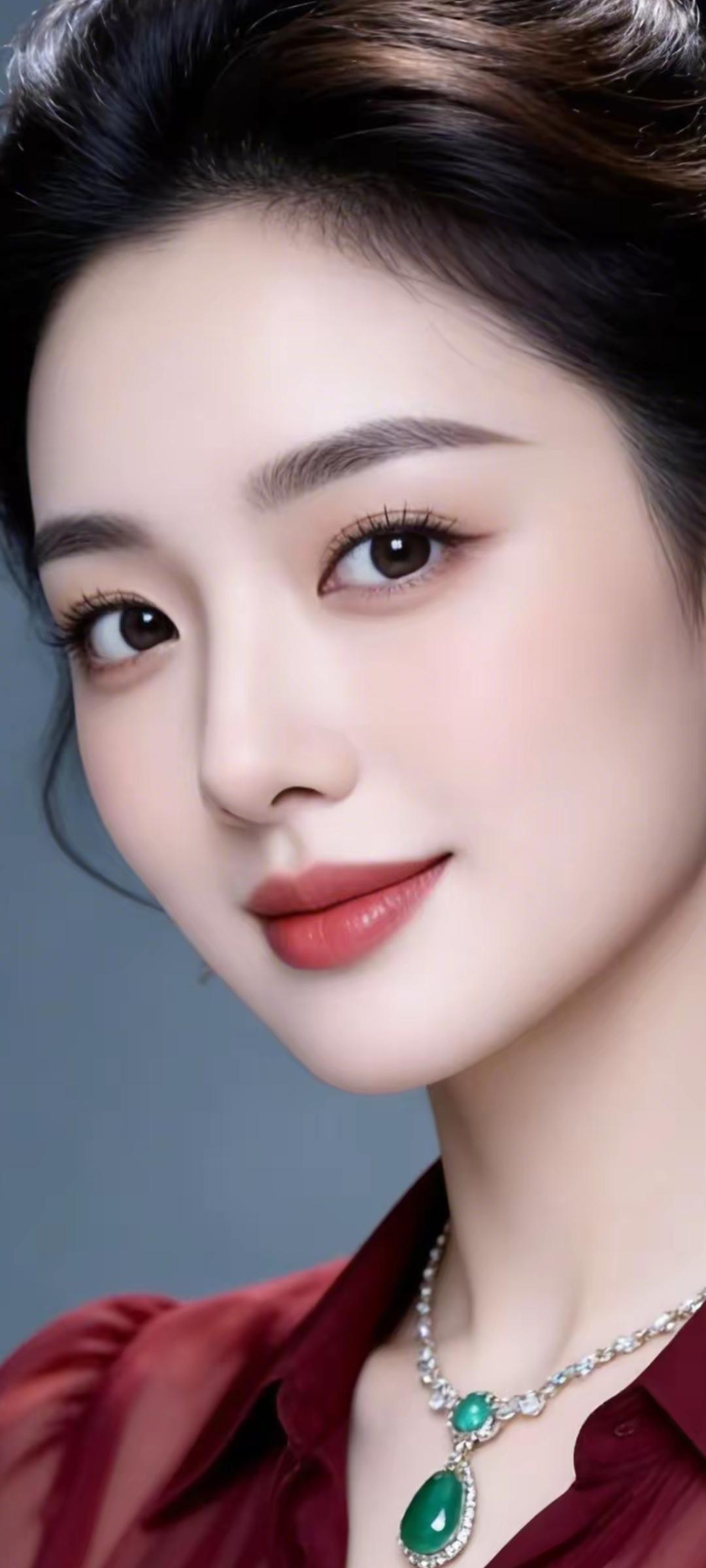 优雅气质，红衣绿钻，尽显迷人魅力！💎🌹