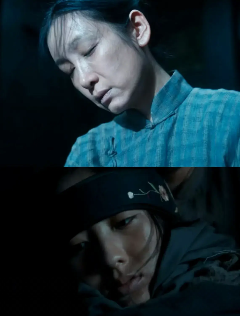 费大婶子从知道苏苏怀孕，到苏苏临产，再到毒死苏苏和郭贵腰这几场戏，崩溃情绪层层递