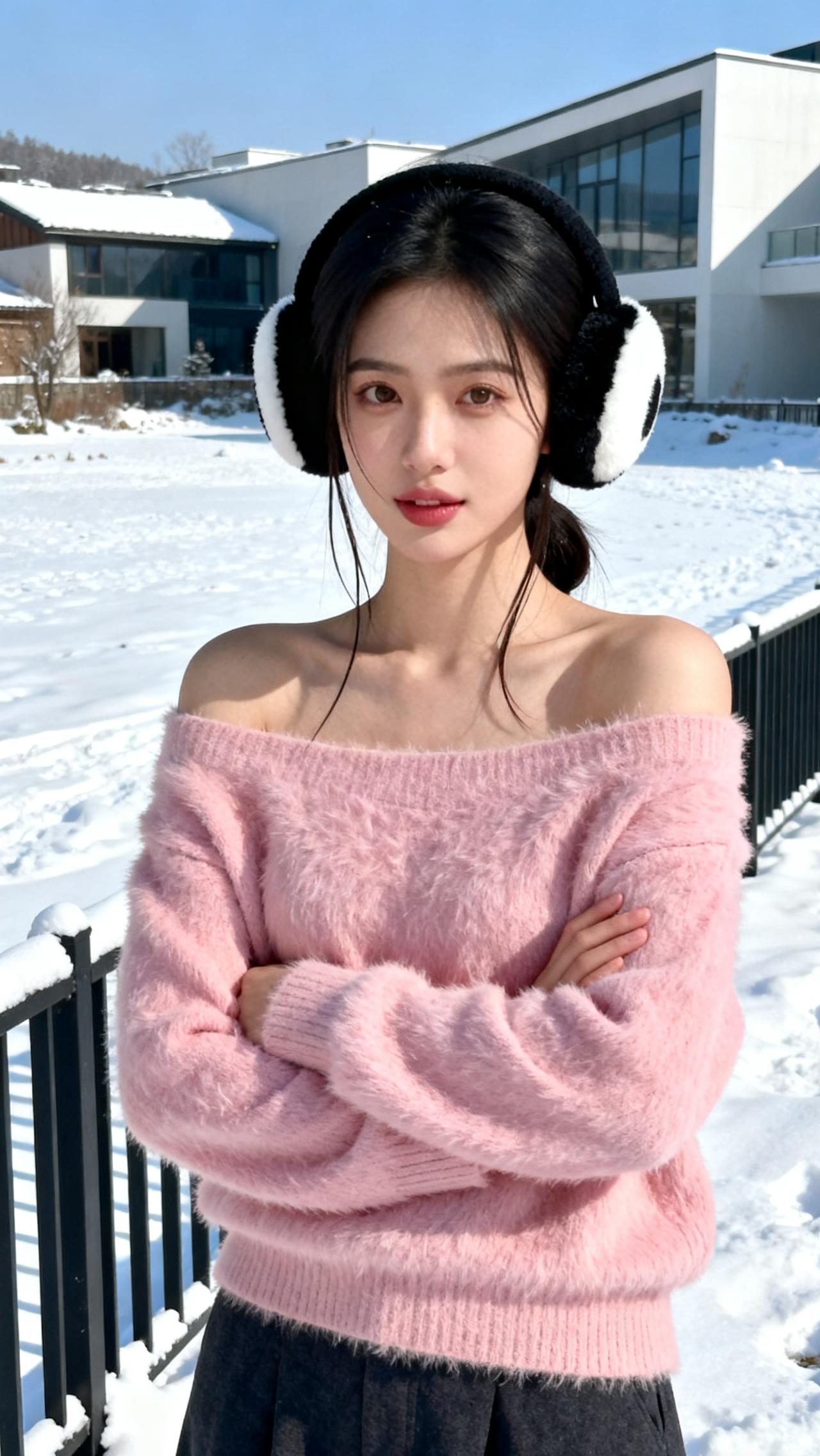 今日美图：青春活力！美图怎样的女孩才算清纯可爱冬日生活打卡季清纯活力少女