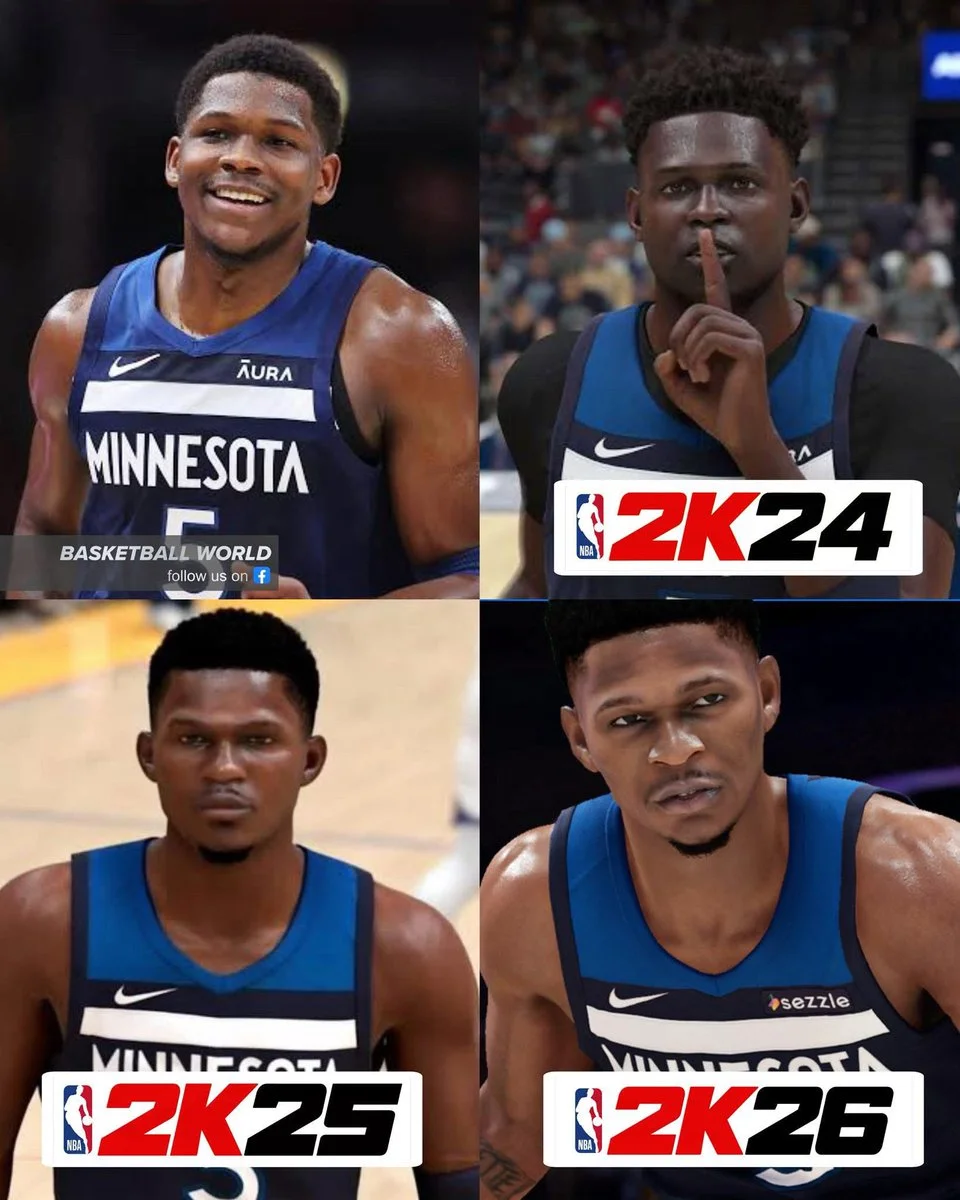 NBAMemes：NBA2K仍未能准确呈现爱德华兹的面部建模08月30日
