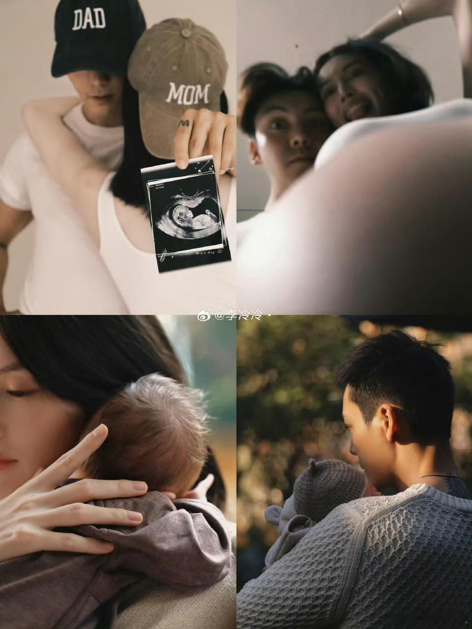 何穗产后近照状态太棒了，生完孩子恢复的好快，这个身材不愧是超模，陈伟霆的福气真不