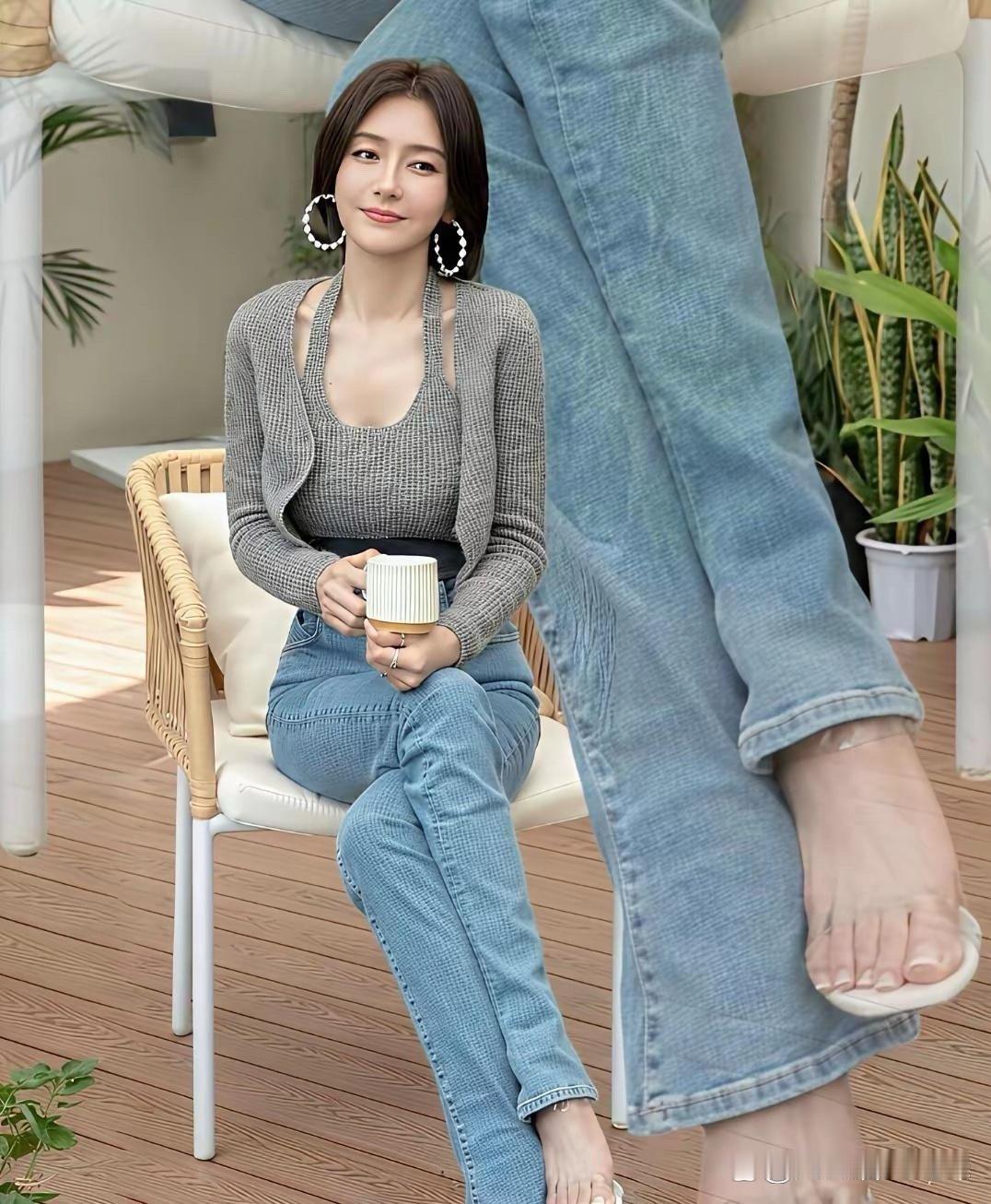 秦岚的脚也太嫩了吧！看着就像刚做完脚膜一样，细腻又好看～