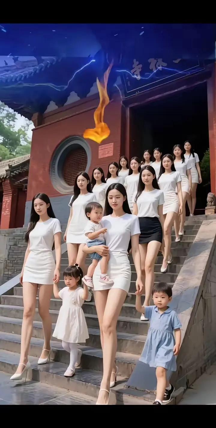 现在和尚真奇怪，六根清净丢在外，不念经来不吃斋，五十媳妇百多孩，整天想着