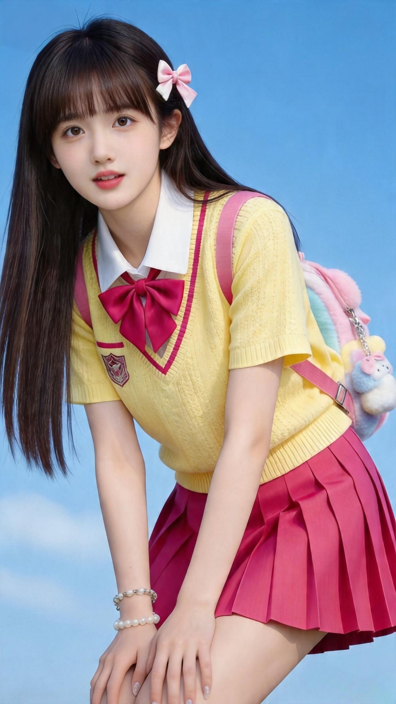 清纯甜美的样子漂亮吗温柔甜美少女少女清纯风甜美元气感