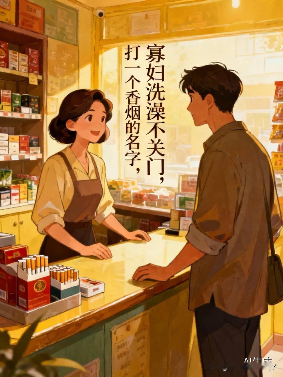 有个男子晃悠到烟酒店，进门就把一张百元大钞塞给老板，开口就喊老板娘给我来包华子。