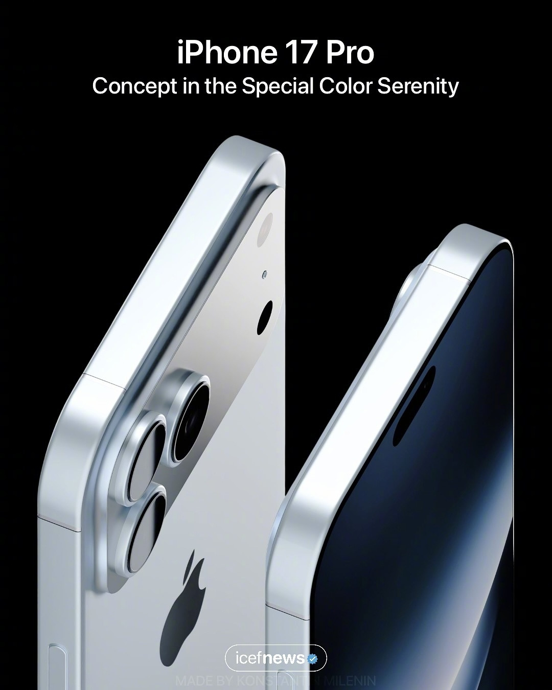 iPhone17pro特别宁静色概念，你们觉得好看嘛[doge]​​​