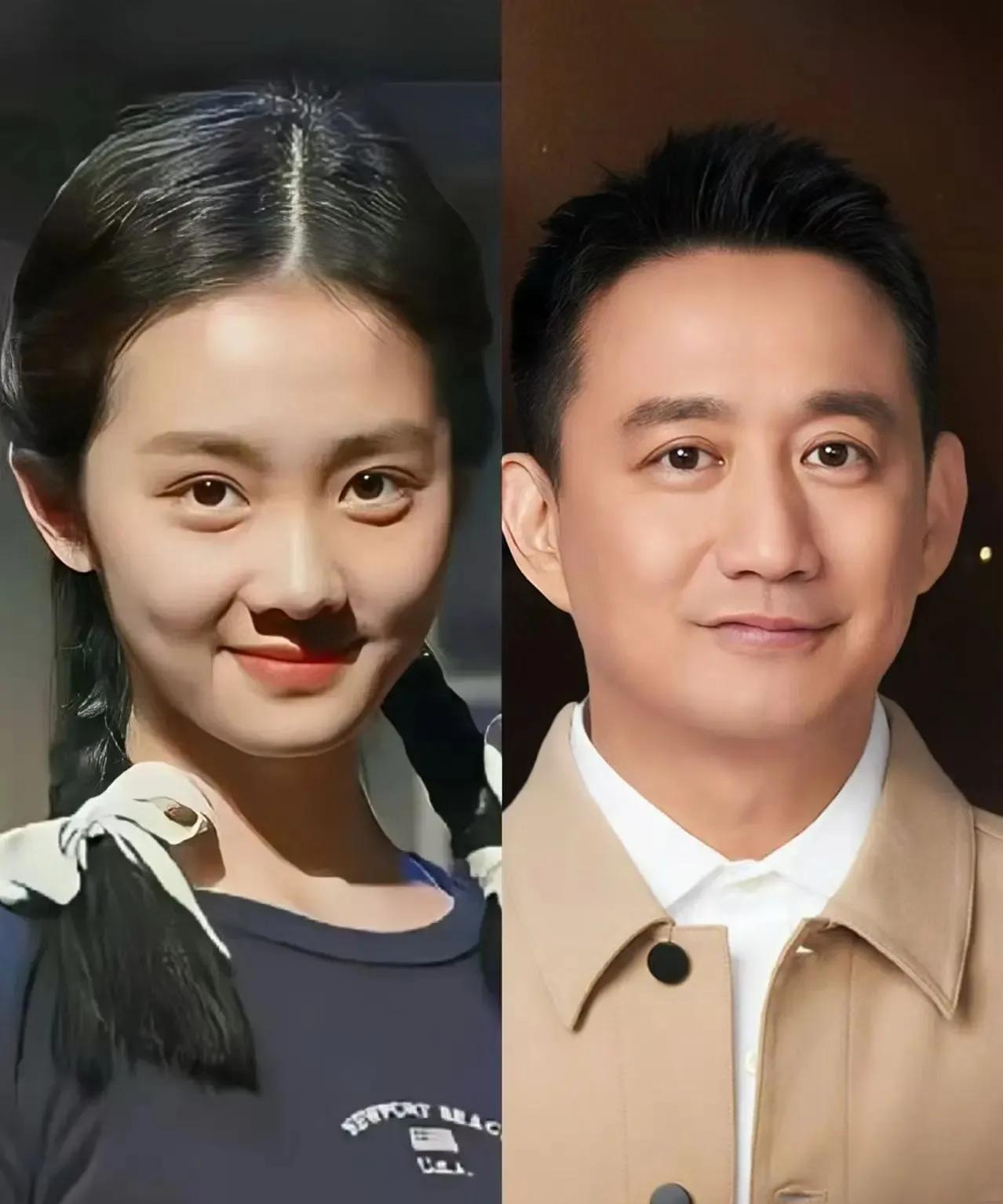 果然女儿更像爸爸，看看多多和黄磊，五官简直一模一样。#黄磊##多多的照片#