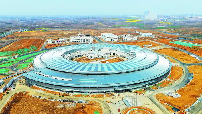 合肥西北边的国之重器，先进光源的基本结构已经完成了。这后面将也是合肥的一个地标