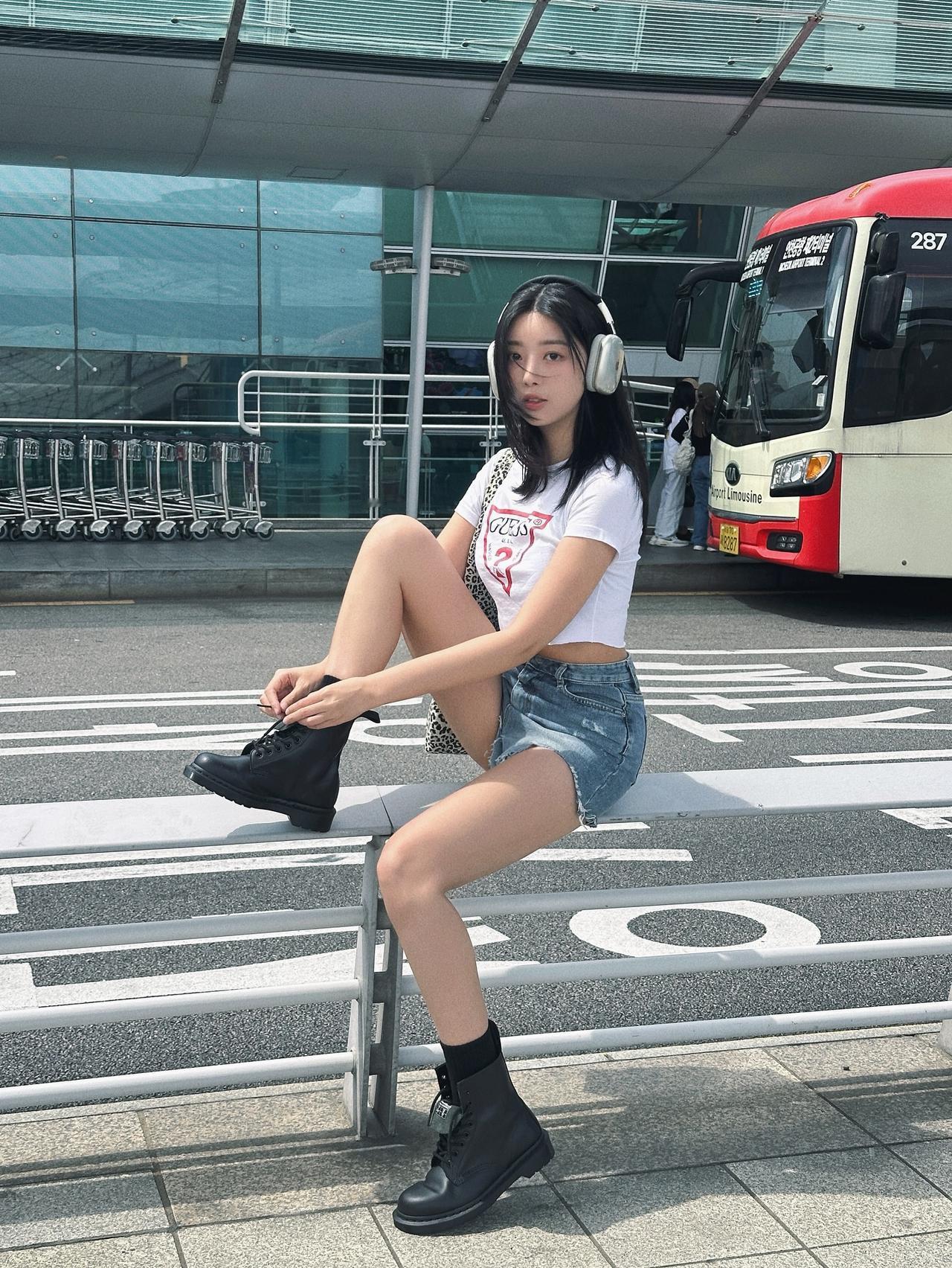 美女大长腿性感可爱韩国女生颜值