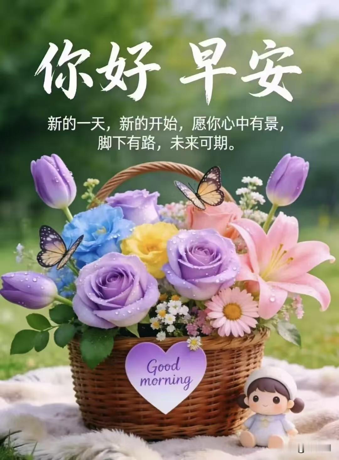 天地有愛，万物共生。晨光洒落肩头，微风轻拂脸庞，自然无声却深情。人亦当怀慈悲，善