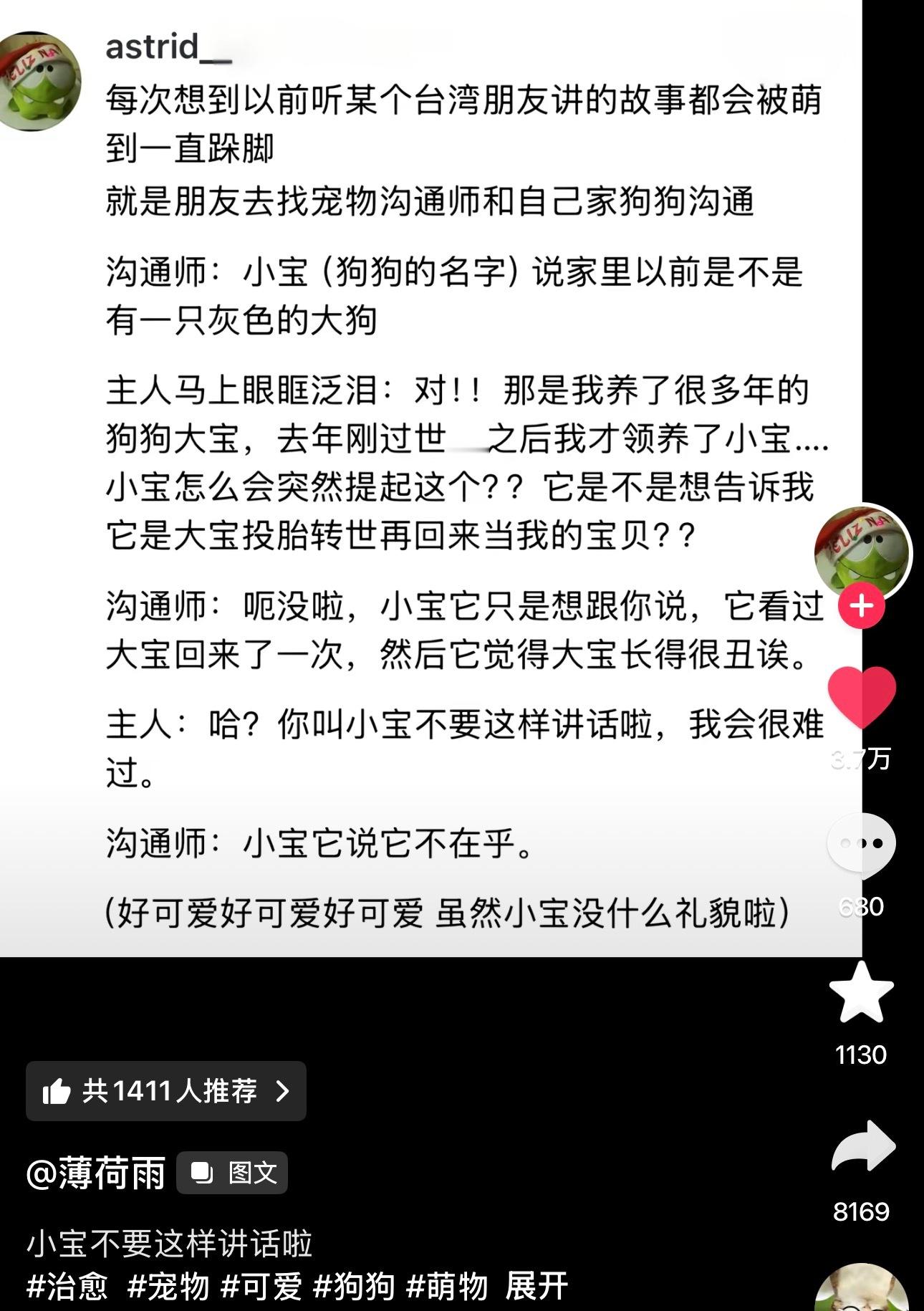 小宝说它不在乎