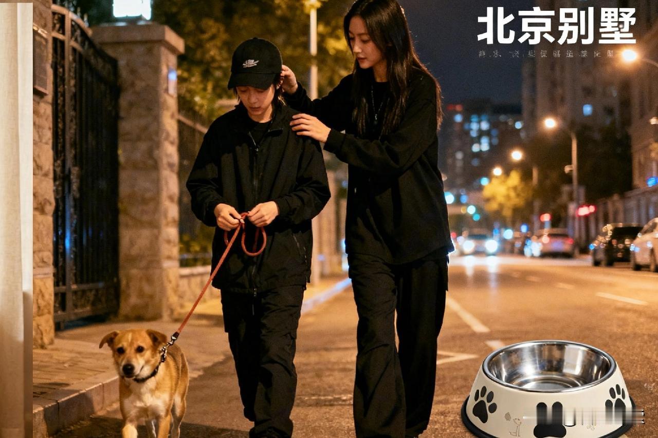 1窦靖童宋妍霏街头牵手遛狗实锤！同款窗帘宠物碗藏同居线索，8年低调恋终于藏不住