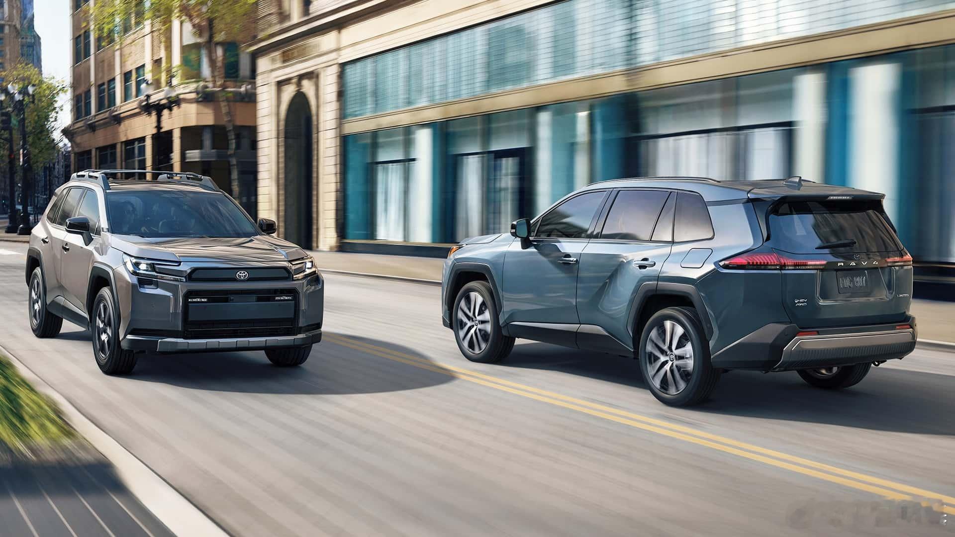 新一代RAV4（六代），整体外观更棱角分明了~还有GRSport版本，兄弟们觉