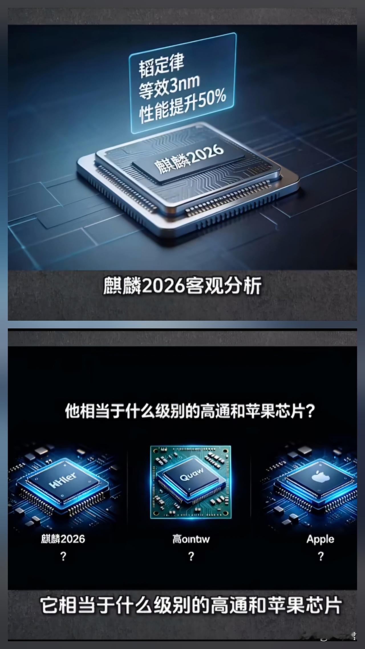 麒麟2026（预计最终命名为麒麟9050Pro）芯片，作为逻辑折叠技术的首次成
