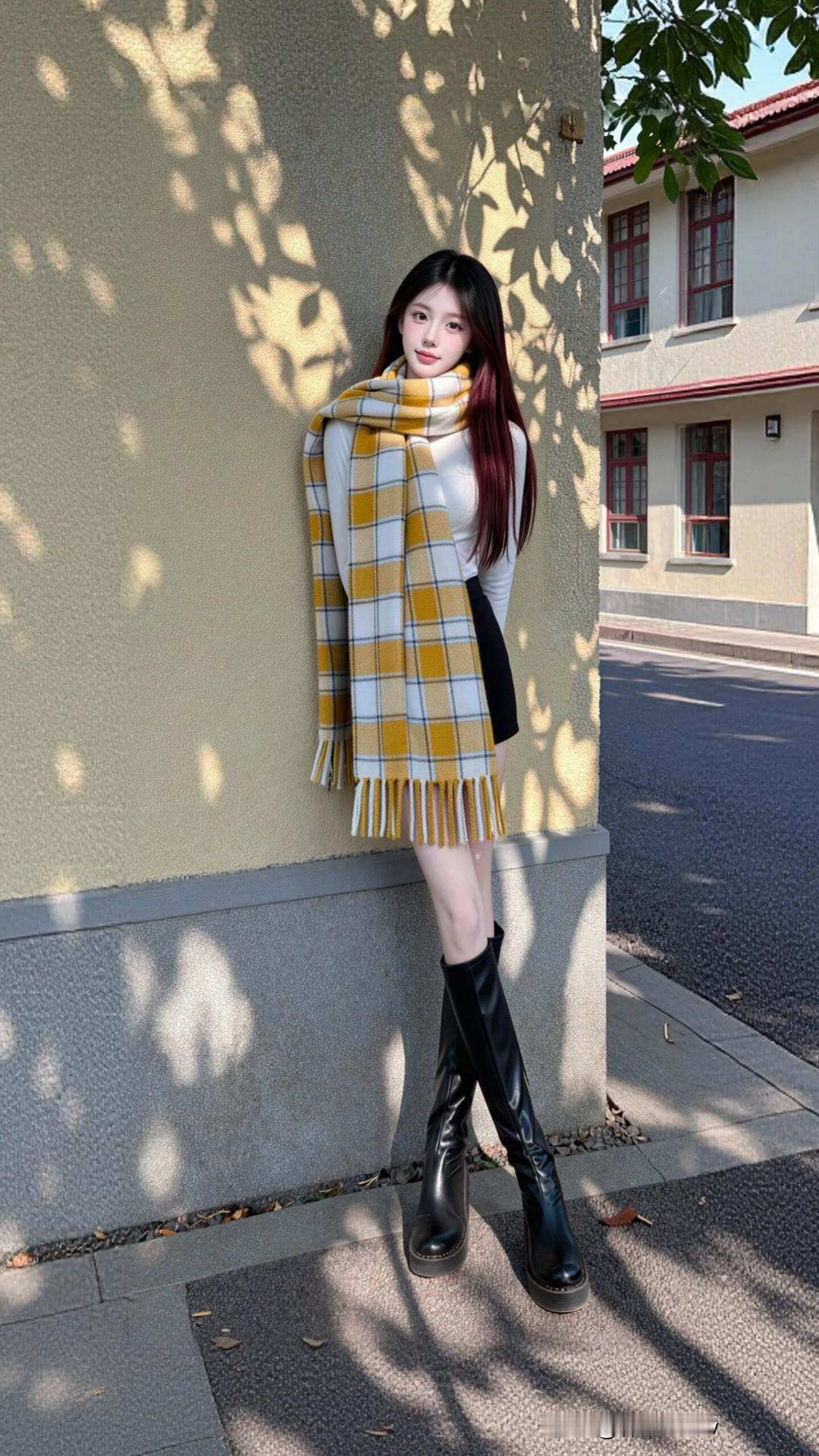 看看气质女神的穿着搭配吧貌美肤白大长腿，美女时尚穿搭很迷人大长腿极品美女穿搭