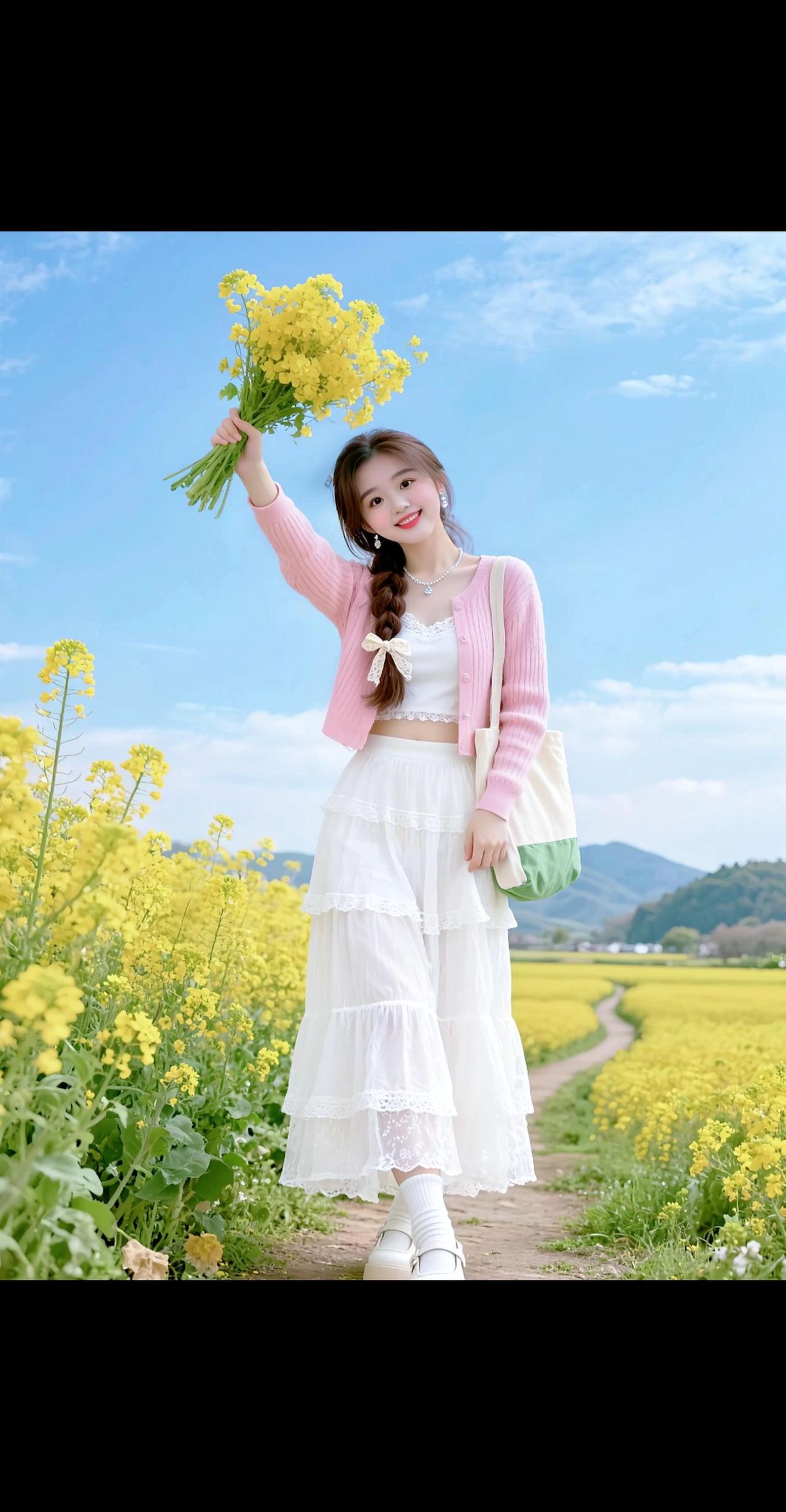 春天一速油菜花明媚阳光春又来