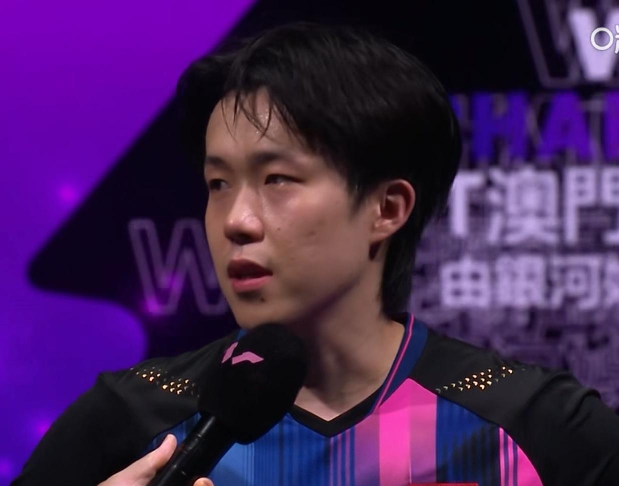 4-0王楚钦以一种完美的方式，结束了澳门冠军赛男单决赛，是的，恭喜大头夺冠！