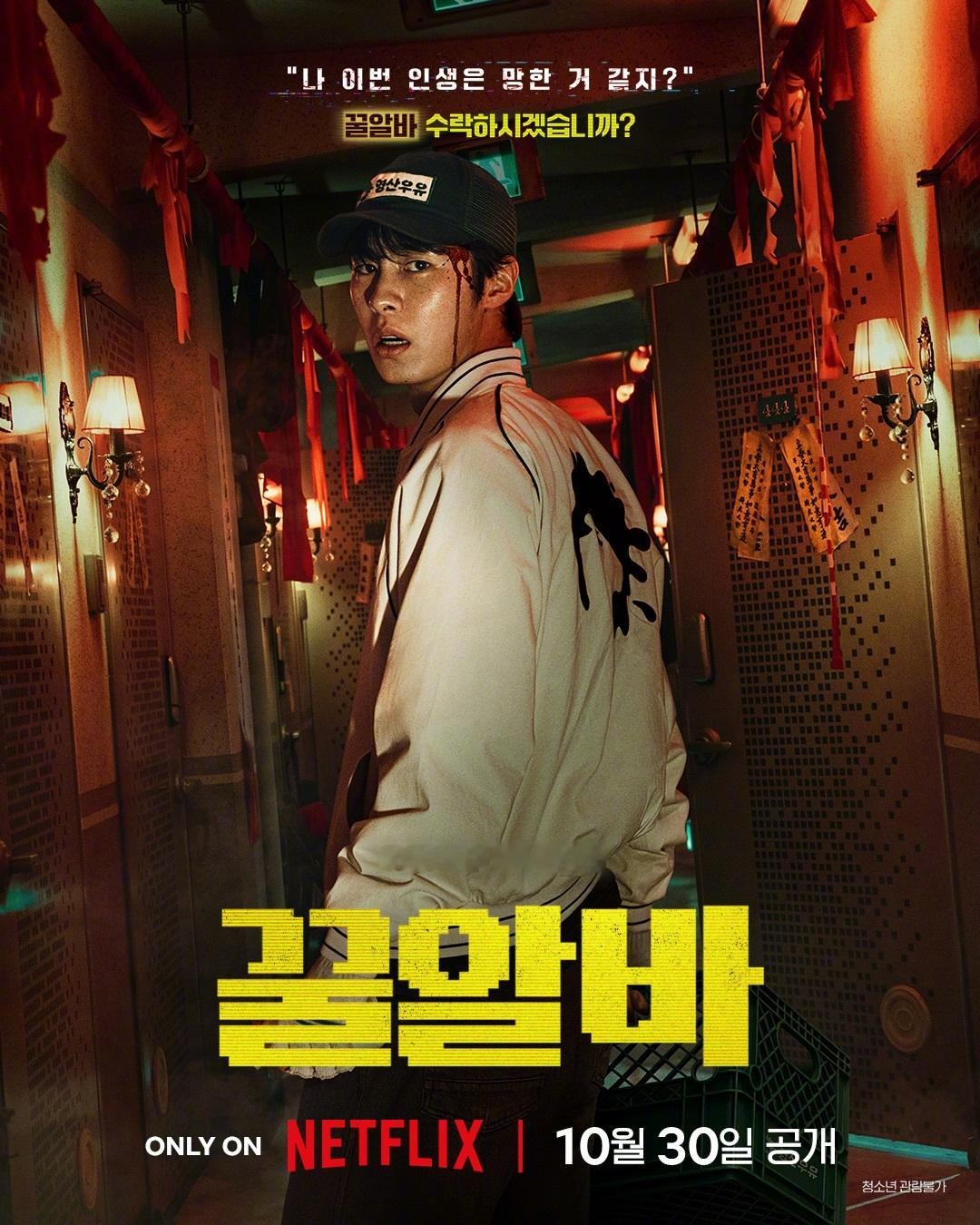 李宰旭高旻示金敏荷李熙俊主演Netflix新剧末路兼职公开角色海报。该剧以介