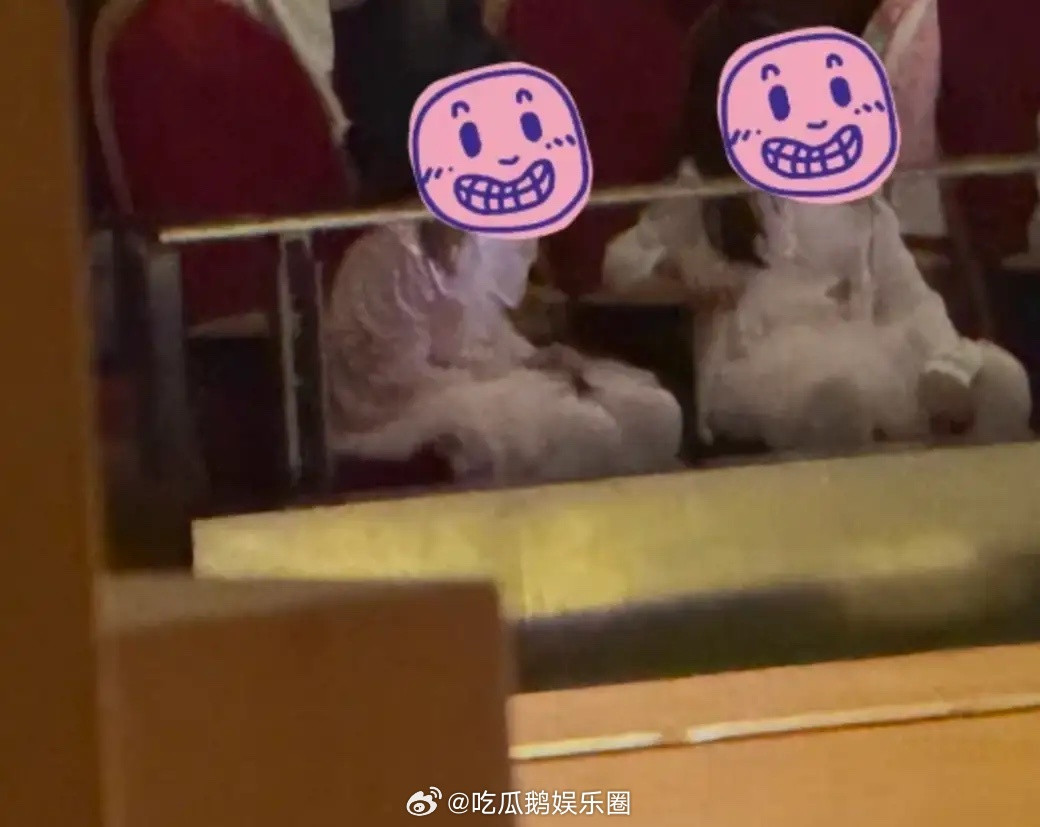 张杰谢娜看小女儿六一演出，双胞胎女儿很好区分，跳跳坐姿真豪放！