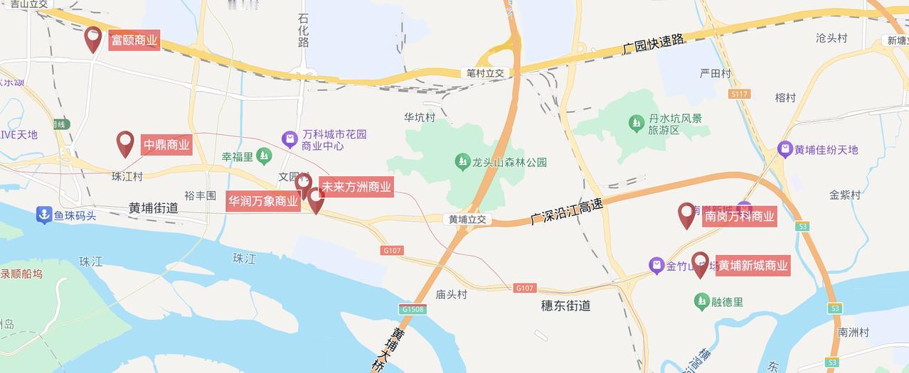 老黄埔最近几年最让人期待的商圈是双岗地铁口附近的中建华润万象商业了，原因简单分