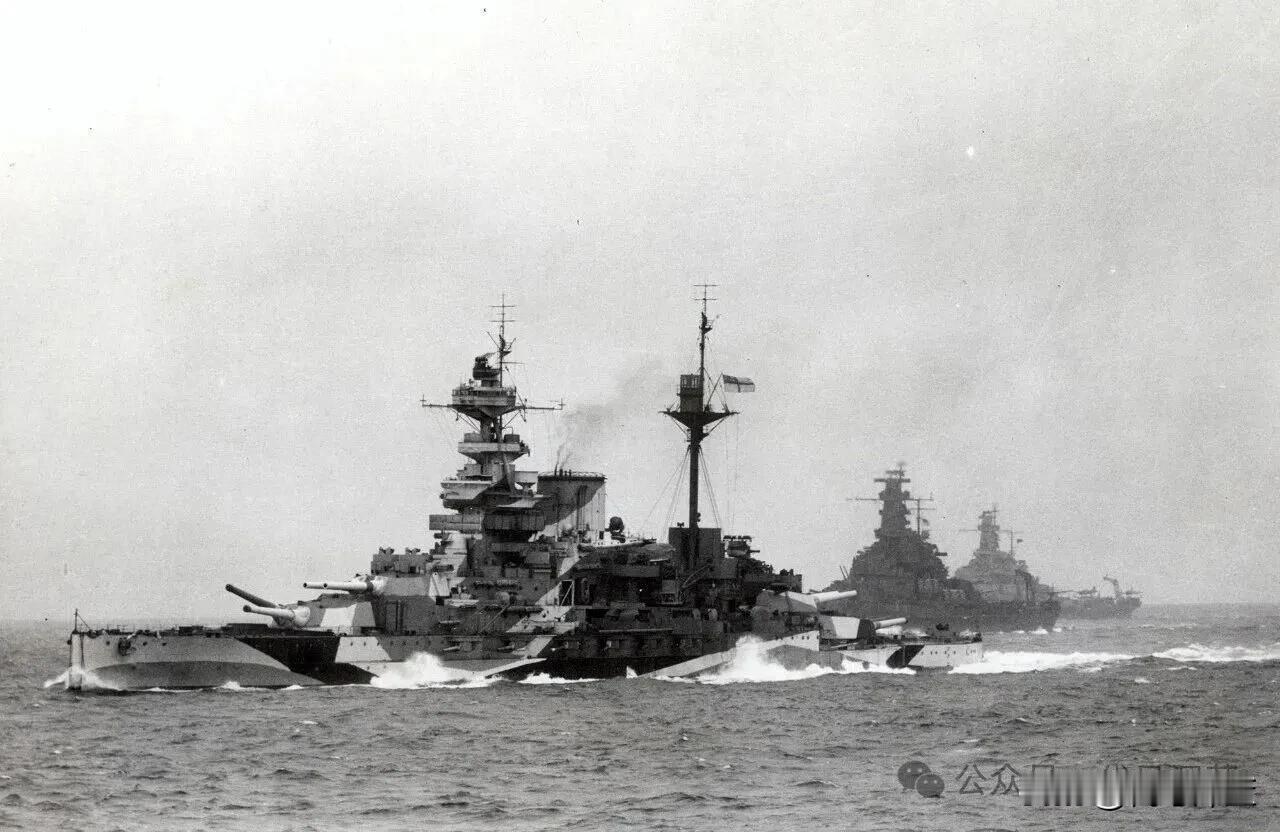 马来亚号战列舰与南达科他、阿拉巴马号同框时间为1943年7月7日，英美海军的联