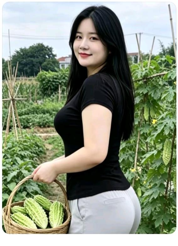 “苦瓜”真好吃周末回家看俺妈；正是瓜儿成熟季；今年苦瓜种的多；除了批发还