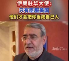伊朗驻中国大使称，唯有真正彻底地向美国和欧洲国家屈膝投降，他们才会善待你！麻烦