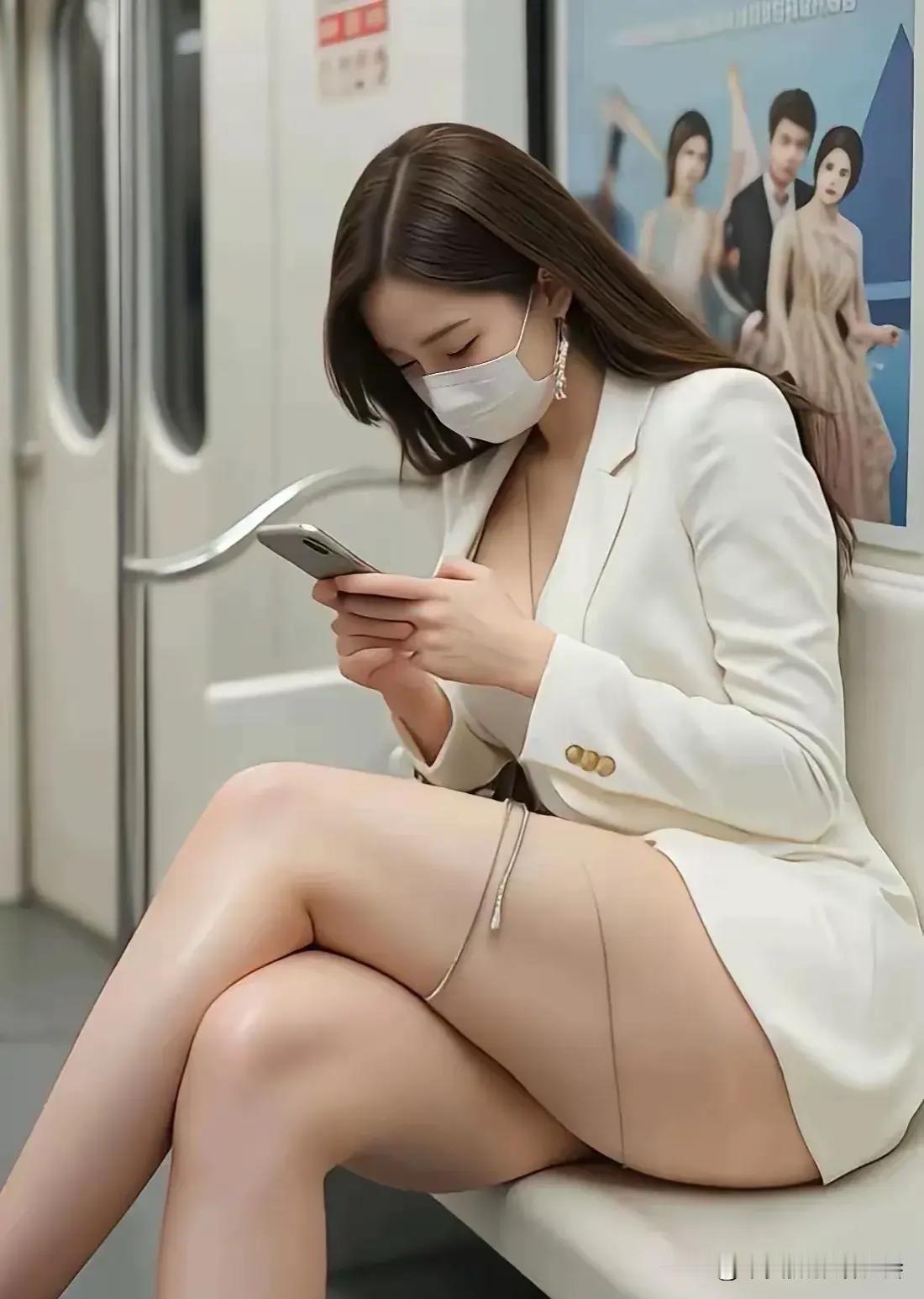 地铁偶遇抖音里免费领取课程的老师可信吗为啥女生胖都是胖肚子，胖大腿为什