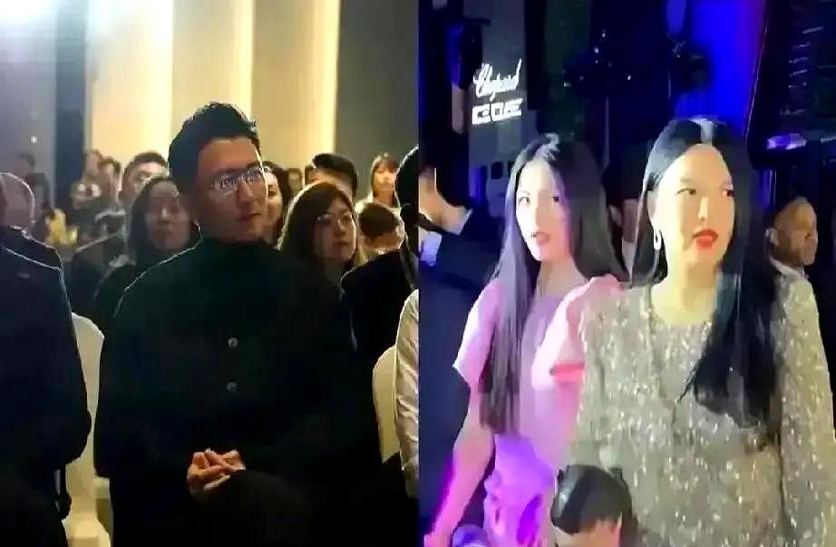 后台10秒名场面，李湘带娃冲董明珠递花，嘴里甜甜喊“阿姨辛苦”。结果董姐