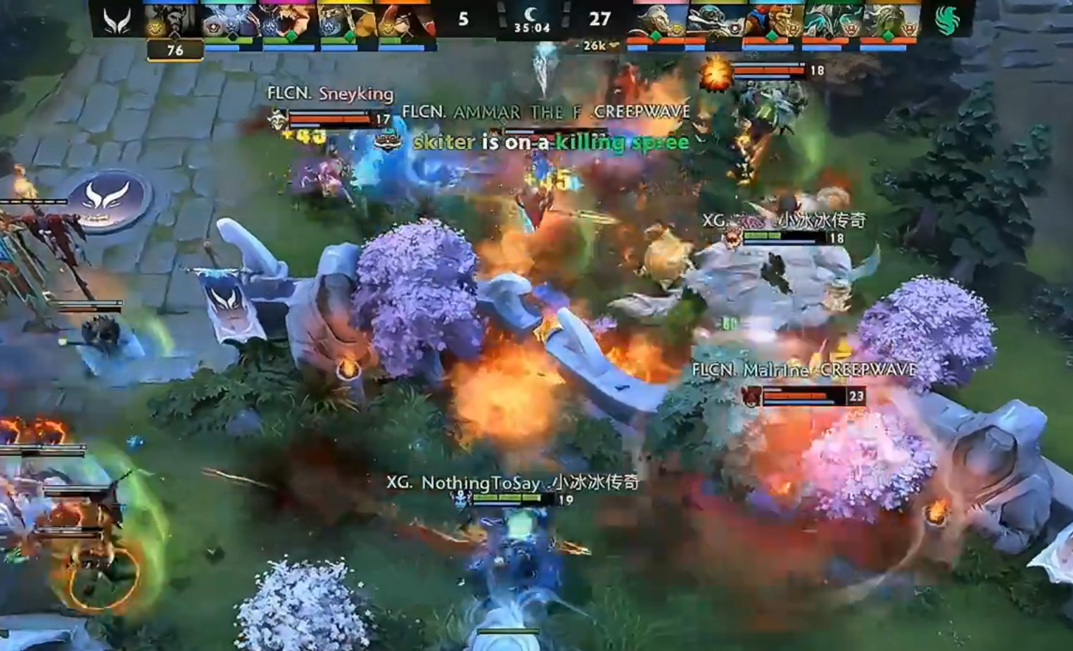 XG遭猎鹰暴虐输掉第一局，熬夜看了这场的兄弟们真的享福了，感觉队伍已经回到了去年