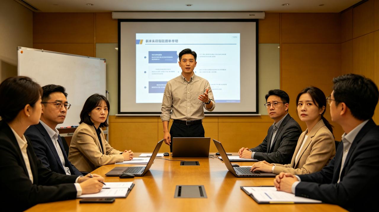 新来的项目经理李明，开会时喜欢用各种英文缩写和高端术语。听得大家一愣一愣的。每次