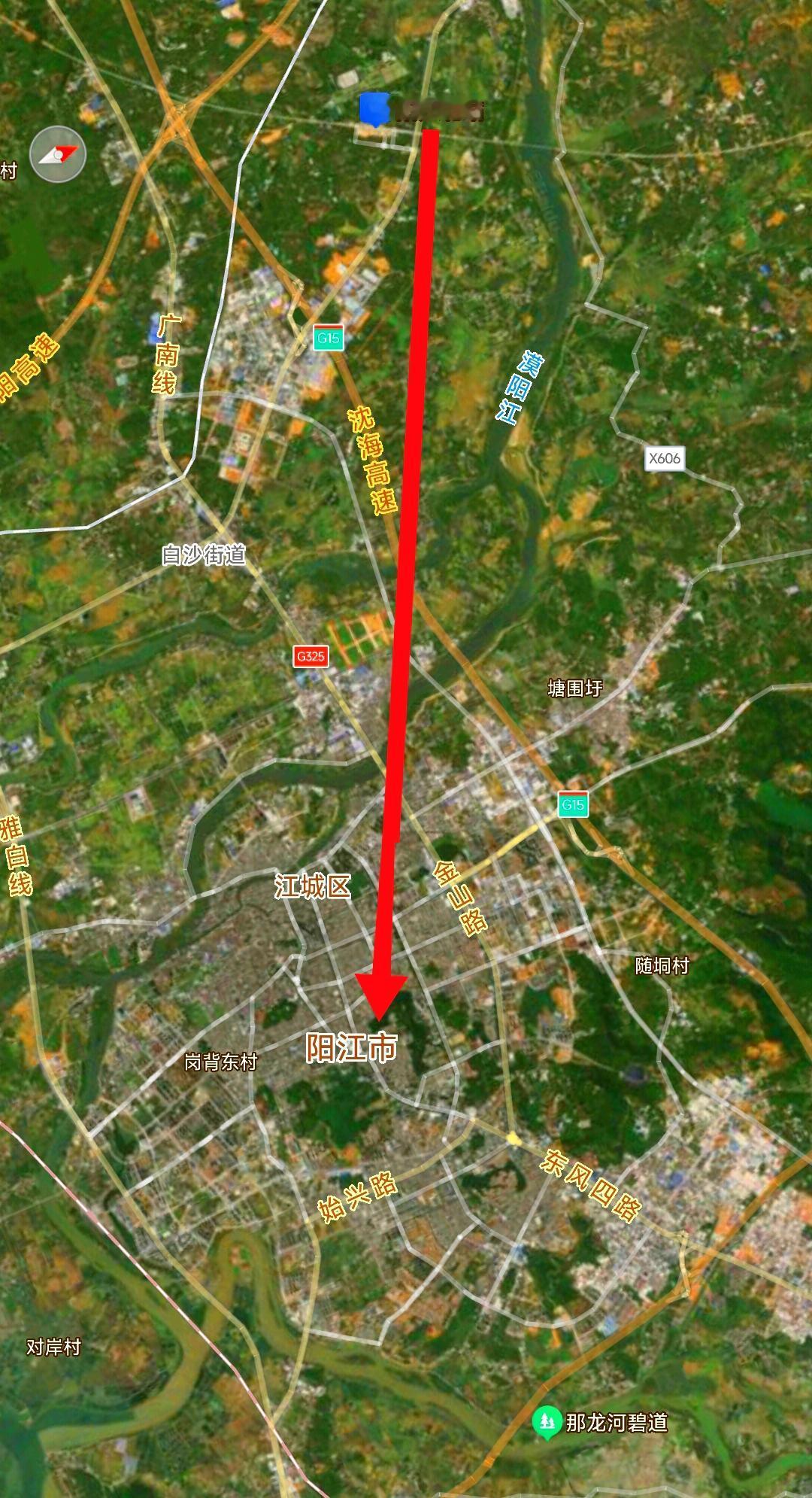 广湛高铁速度确实很快，不过阳江北站的地理位置确实不如阳江站那么便利。从图上看阳江