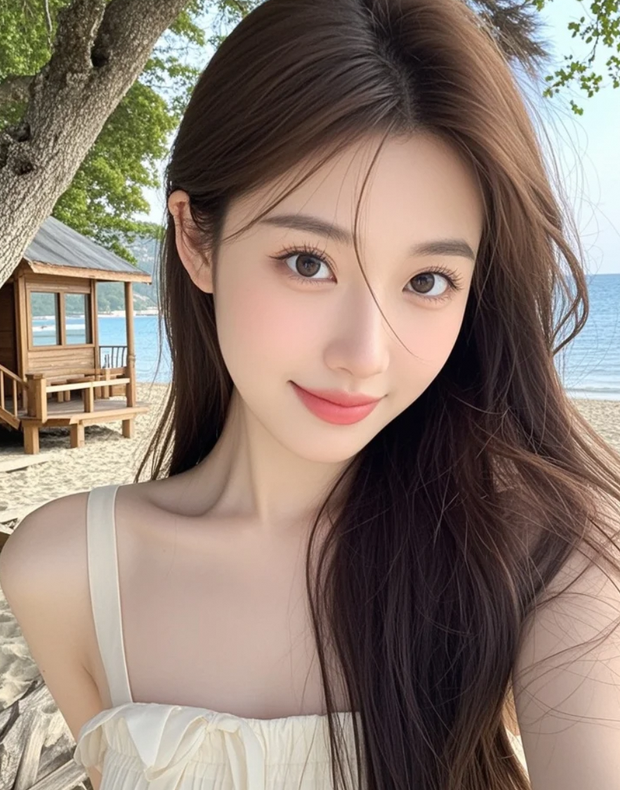 海风拂面，你觉得我像画中人吗？