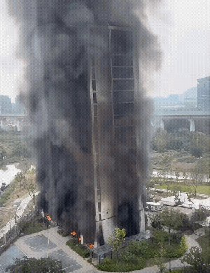 杭州这场火，整个一栋楼全被浓烟包围了，居然没有一个人员伤亡，这是烧高香了，