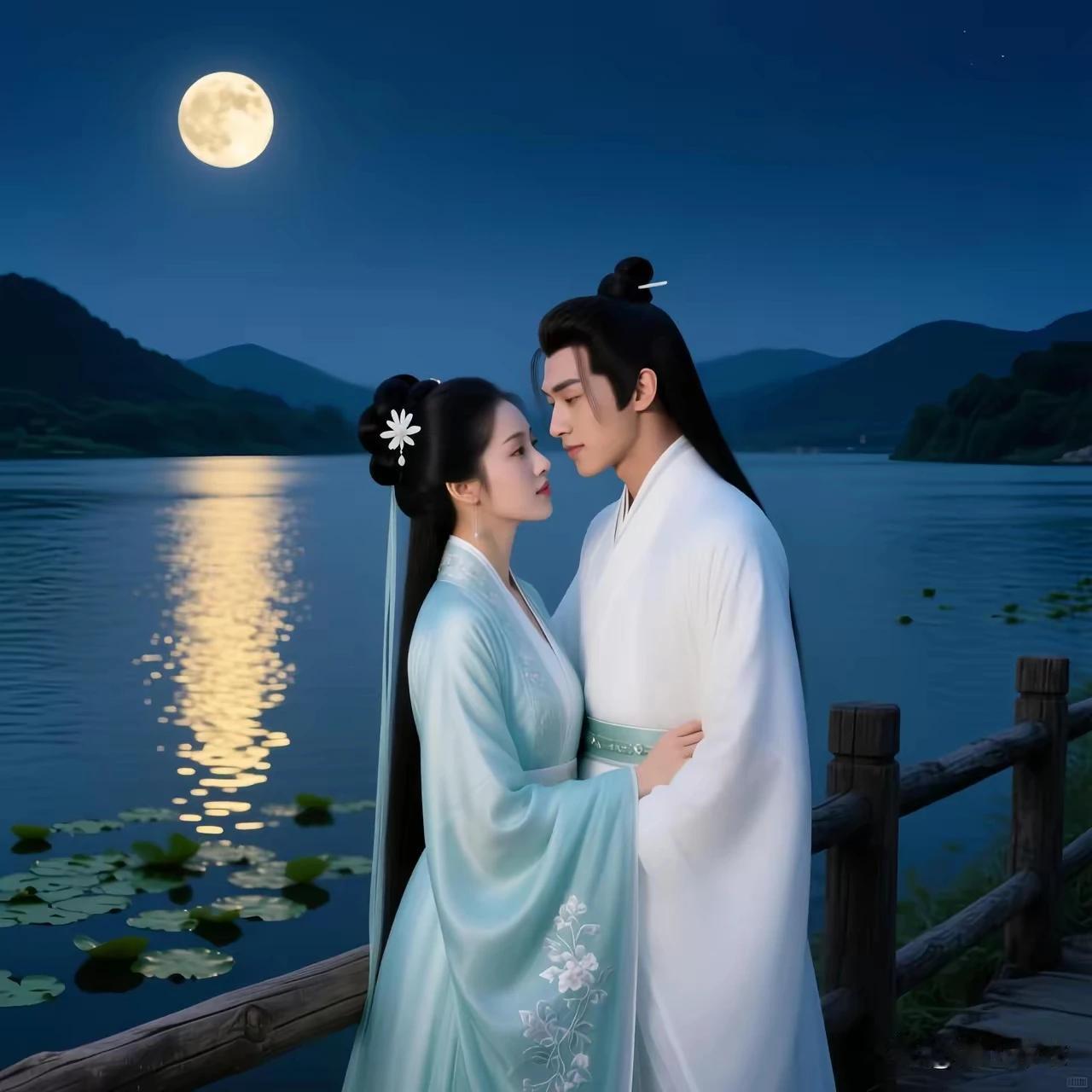 七绝•惜尘缘月满清江客未眠，萍踪偶遇两相怜。与君共醉风花夜，共享今夕美