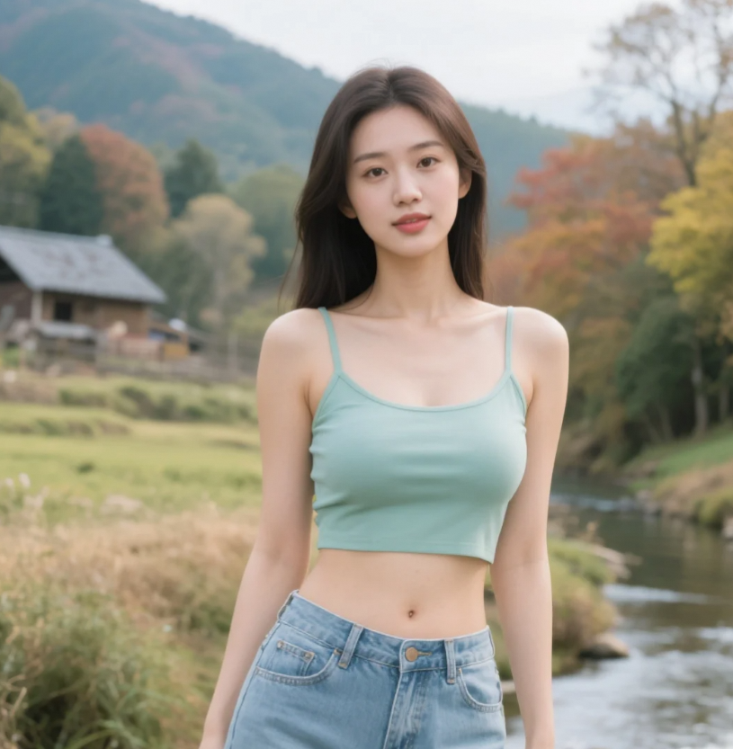 溪水太清，连倒影都忍不住微笑