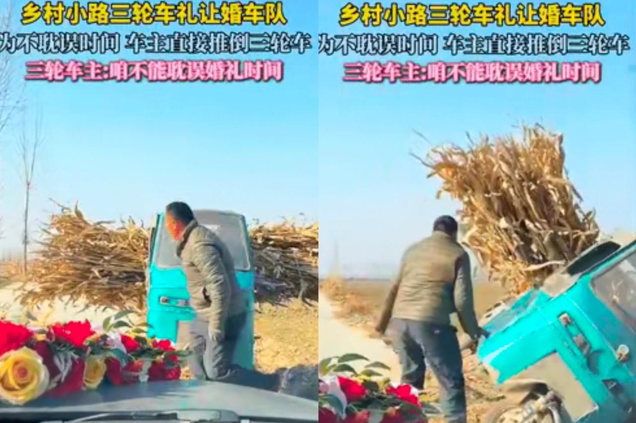 格局一打开，事儿就不一样了，山东这位大哥可真是让人忍不住竖大拇指。拉着玉米秸