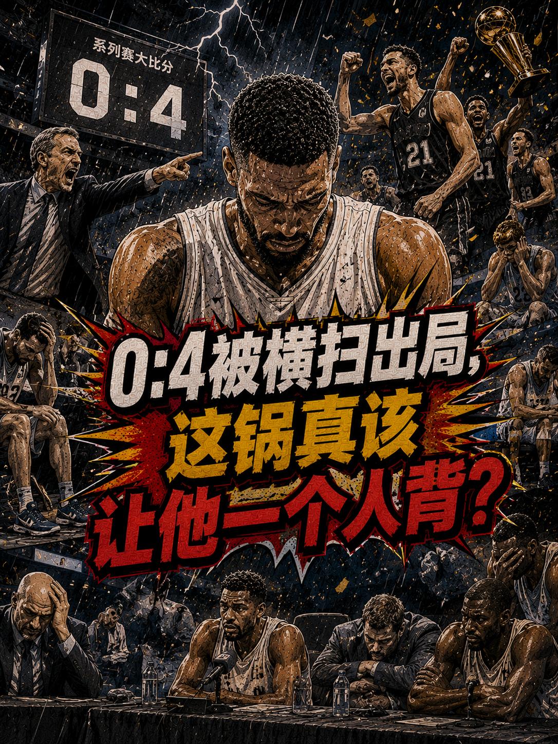 骑士队4:0真的不怨哈登？他真的不应该挨骂，背起球队被四杀淘汰的这个锅？相信大家