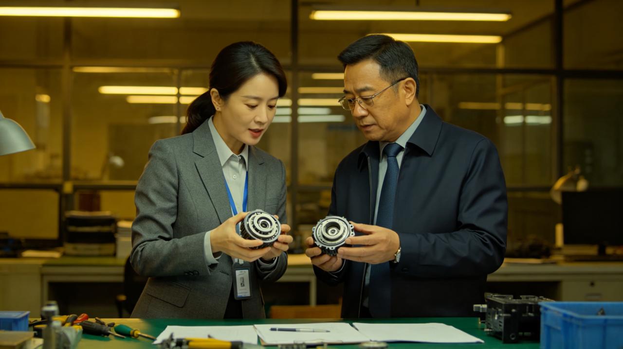车间质检员梅姐，出了名的“不讲情面”。有一批货，次品率超了0.5%，她直接打回。
